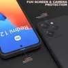 A close-up marketing image showing a black phone case on a black background, highlighting its protective features. Anteprima dell’immagine prodotto