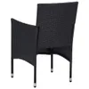 The Living Store 3-tlg. Garten-Essgruppe Schwarz Poly Produktbild-Vorschau 10