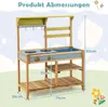 COSTWAY venkovní dětská kuchyňka, bahenní kuchyňka na hraní Náhled obrázku produktu 3
