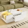 MODFU Table Basse Rectangulaire avec Éclairage LED et 2 Voir les images du produit 7