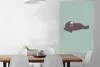 MuchoWow® Poster Walross - Kinder - Grün - Jungen - Blau - Produktbild-Vorschau 2