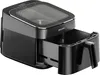 A black air fryer with its drawer partially open, set against a white background. Anteprima dell’immagine prodotto