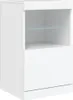 vidaXL Sideboard avec lampes LED blanc 123x37x67 cm Voir les images du produit 11