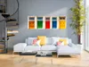 Vlies Leinwandbild - Colourful Doors 120x40 cm Städte Produktbild-Vorschau 2