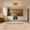 ZMH LED plafondlamp, retro-stijl, 35 cm, slaapkamer Productafbeelding-voorbeeld 12
