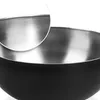 com-four® 2x Rührschüssel aus Edelstahl und schwarzer Produktbild-Vorschau 3