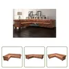 The Living Store Chesterfield Ecksofa 6-Sitzer Kunstleder Produktbild-Vorschau 8