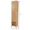 Wysoka szafka z drewna tekowego HWC-M70, szafka łazienkowa, Podgląd zdjęcia produktu 10