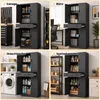 HOMCOM Metallschrank 180 cm, abschließbare Türen, Produktbild-Vorschau 8