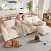 Merax L-Form Ecksofa 4 Sitzer, Chenille Sofa Mit Produktbild-Vorschau 2