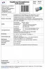 A technical data sheet for a terminal block. Produktbild-Vorschau