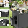 Profi Grillwagen mit Edelstahl-Arbeitsplatte, 45x45cm Produktbild-Vorschau 8