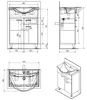 Aqualine KERAMIA FRESH Unterschrank, 1 Schublade, Produktbild-Vorschau 8