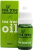 A bottle of tea tree essential oil next to its packaging. Anteprima dell’immagine prodotto