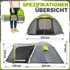 Campela Tropical 4 Familienzelt – 4-Personen-Kuppelzelt mit Produktbild-Vorschau 1