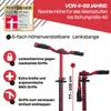 SIX DEGREES Aluminium Scooter 205 mm racing red, Produktbild-Vorschau 14
