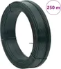 vidaXL Zaun-Bindedraht 250 m 2,3/3,8 mm Stahl Schwarzgrün Produktbild-Vorschau 4