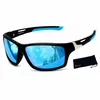 Sport Sonnenbrille Schwarz Matt Polarisiert Blau Produktbild-Vorschau 4