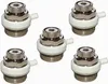 A set of five radiator bleed valves on a white background. Náhľad obrázku produktu