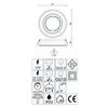 Einbauspot Set LED RIK.19 weiss 230V GU10 4W warmweiss Produktbild-Vorschau 2