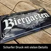 LANOLU Biergarten Schild mit Kordel, lustiges Retro Produktbild-Vorschau 3