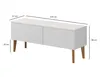 Moderner skandinavischer RTV-Schrank BERGEN 120 2D Kommode, Produktbild-Vorschau 2