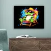 MuchoWow® - Leinwandbilder - Graffiti - Sommer - Krokodil - Produktbild-Vorschau 4