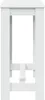 A white bar table viewed from the front. Náhľad obrázku produktu