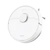 A white robot vacuum cleaner is shown from a top-down diagonal angle against a white background. Produktbild-Vorschau
