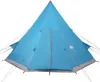 vidaXL Tipi-Campingzelt 4 Personen Blau Wasserdicht Produktbild-Vorschau 6