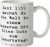 Mr. & Mrs. Panda Kaffeetasse Spruch 1959 Geburtstag - Weiß Produktbild-Vorschau 1