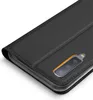 A close-up shot of a black flip phone case for a Samsung Galaxy A7 2018. Produktbild-Vorschau