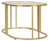 Table Basse Antalia - Structure Dorée Élancée Et Plateau Voir les images du produit 4