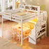Merax Hochbett 90x200 cm, Etagenbett mit LED, Kinderbett, Produktbild-Vorschau 4