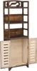 vidaXL Gablota ciemnobrązowa 46x24x140 cm lite drewno Podgląd zdjęcia produktu 6
