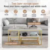 ProximaX lot de 2 tables basses, table d'appoint d'angle, Voir les images du produit 8