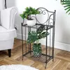 Zweistöckiger Blumenkasten aus schwarzem Metall Produktbild-Vorschau 2