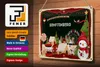 Blechschild Weihnachten Grüße SENFTENBERG  30x20cm Produktbild-Vorschau 3