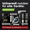 A collection of household appliances with text overlays highlighting features and benefits. Produktbild-Vorschau