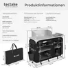 tectake® Campingküche Luxus mit Aluminiumgestell und 4 Produktbild-Vorschau 5