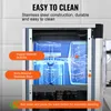 Close-up view of the interior of a commercial ice cream machine, highlighting its stainless steel construction and cleaning features. Produktbild-Vorschau