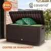 Lavička/skriňa na kolieskach Rato 310 L, hnedá, 119 x 48 x Náhľad obrázku produktu 8