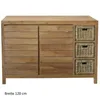 Teako Design Badmöbel Set Lomma Teakholz 4-teilig 150cm mit Produktbild-Vorschau 14