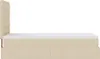 Hochwertig Ottoman-Bett mit Matratze Creme 90x200 cm Stoff Produktbild-Vorschau 9
