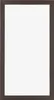 A dark brown wooden frame with a white background. Produktbild-Vorschau