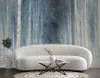 Vlies fototapete Blaue Waldbäume 200x140 cm Feeby Blau Produktbild-Vorschau 2