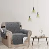 (1 Seater, Grau) Sofabezug Gesteppter dicker Produktbild-Vorschau 8