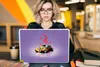 MuchoWow® Laptop Aufkleber Sticker Cover Auto - Lila - Produktbild-Vorschau 5
