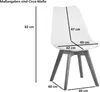 5 TLG. Essgruppe Josy | Esstisch mit 4 Stühlen | 140x80 cm Produktbild-Vorschau 2