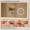 S'AFIELINA Specchio bagno LED con Bluetooth 5.3, 120 × 60 Anteprima dell’immagine prodotto 6